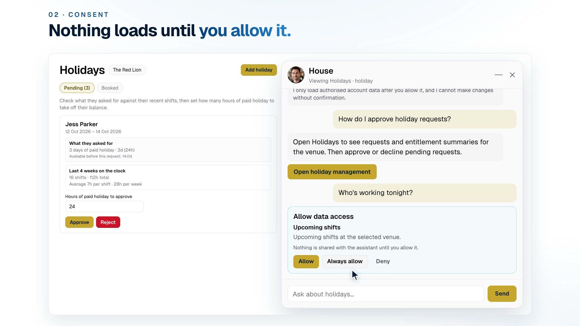 House, your AI assistant in HouseDesk